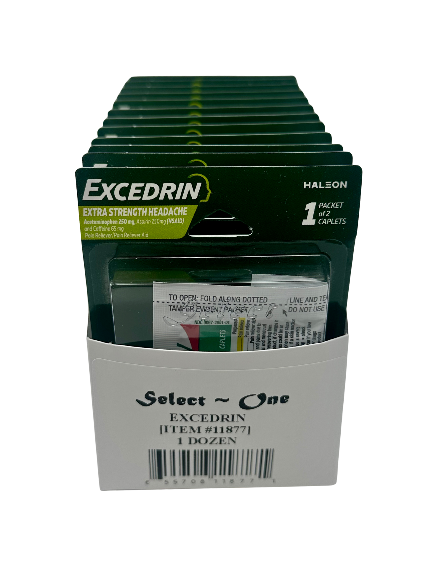 Excedrin Single Blister Back