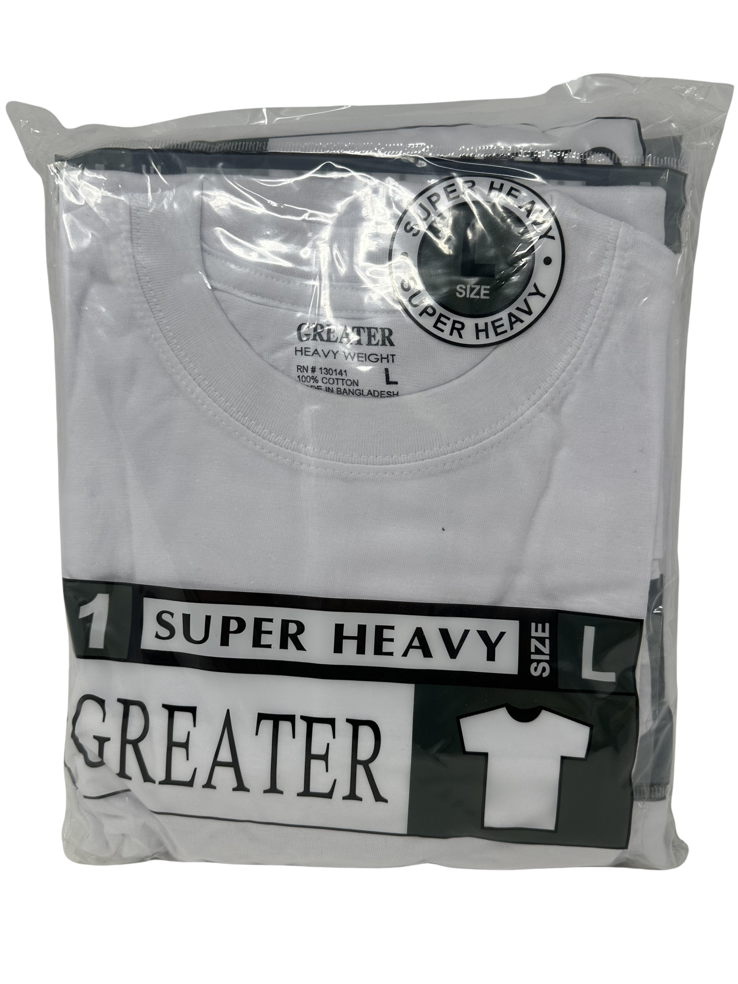 Lg White R-Neck Shirt