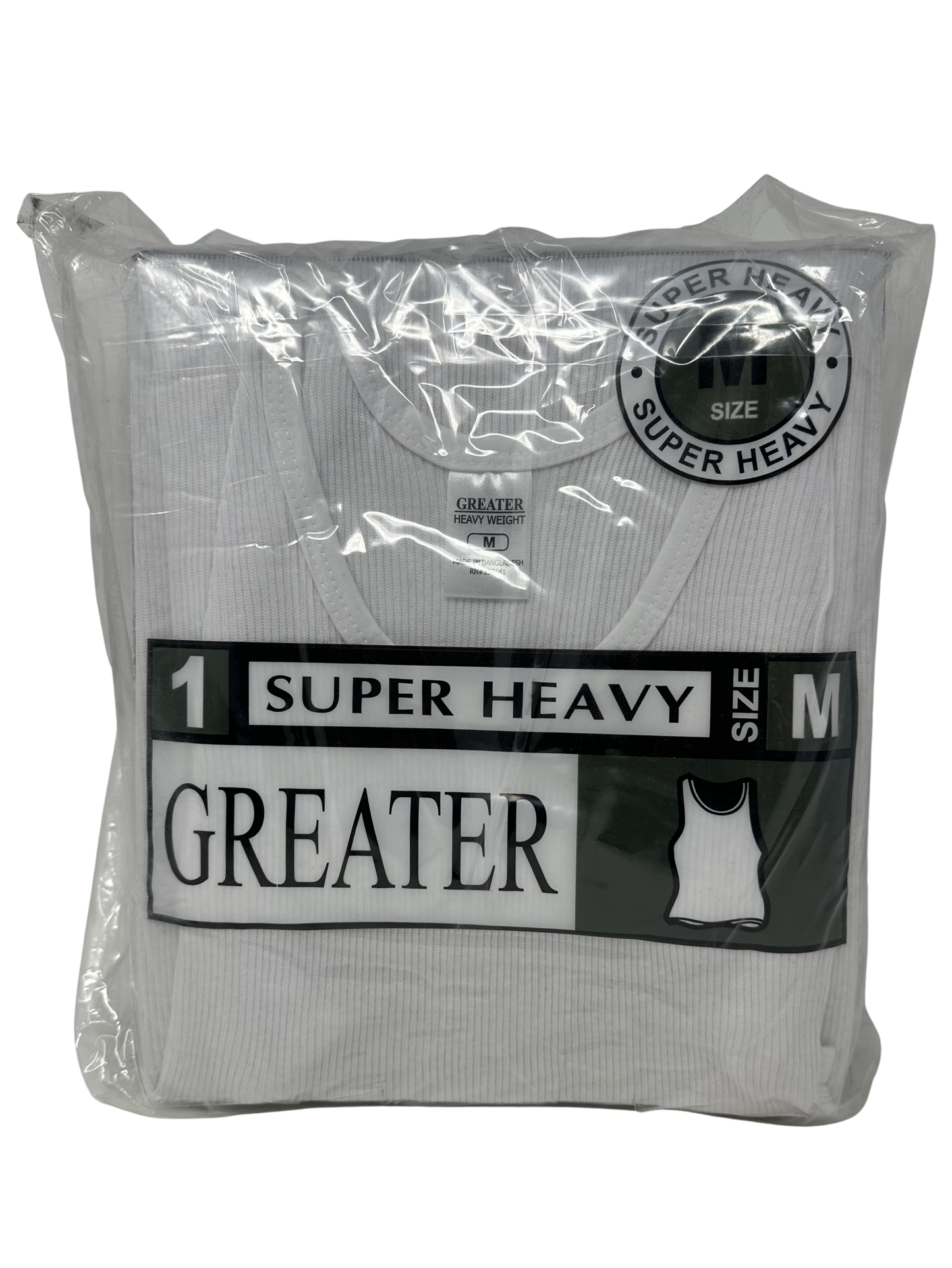 Med White A-Shirt