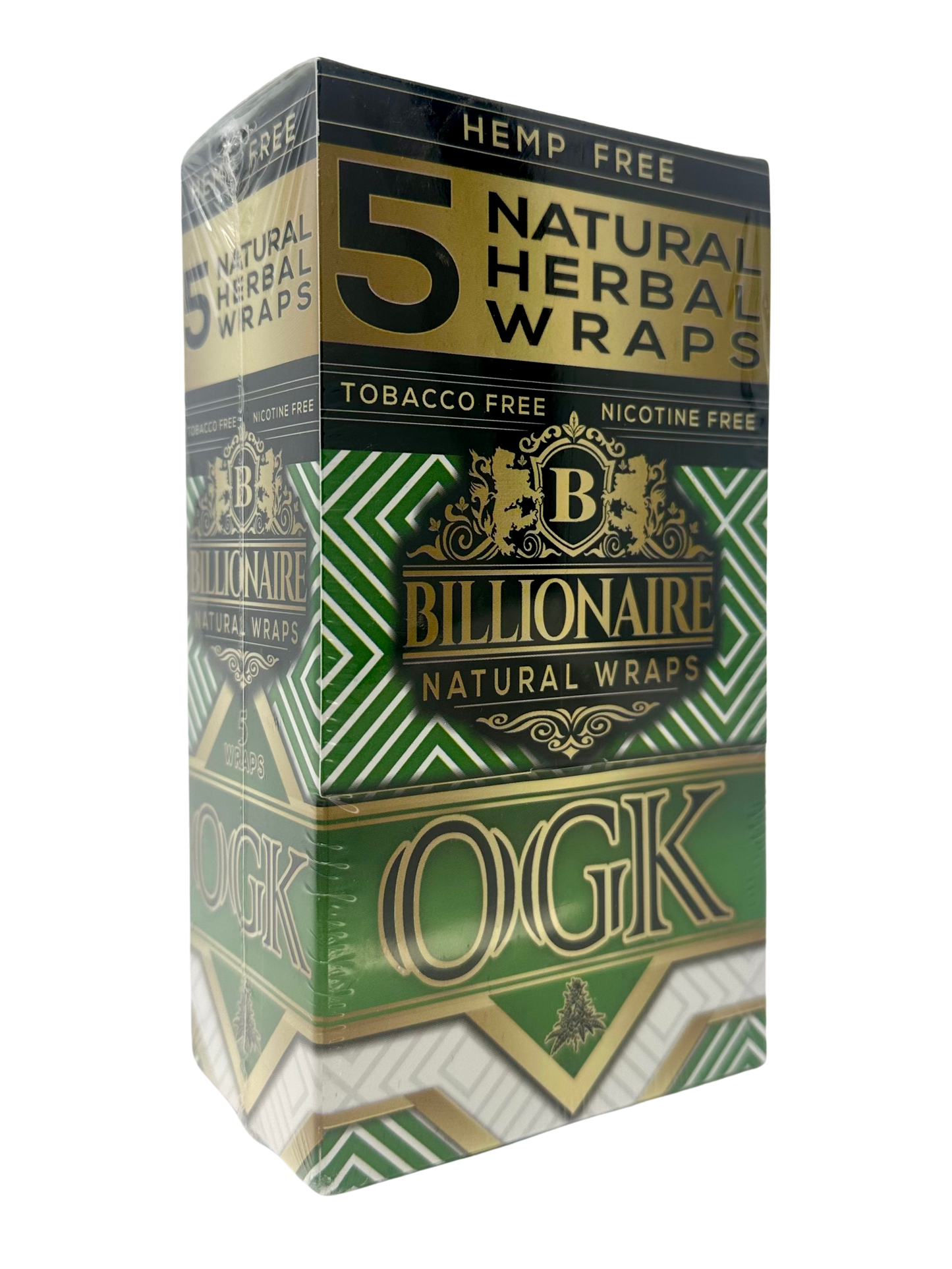 Billionaire Hemp Free Herbal Wrap 5pk OGK