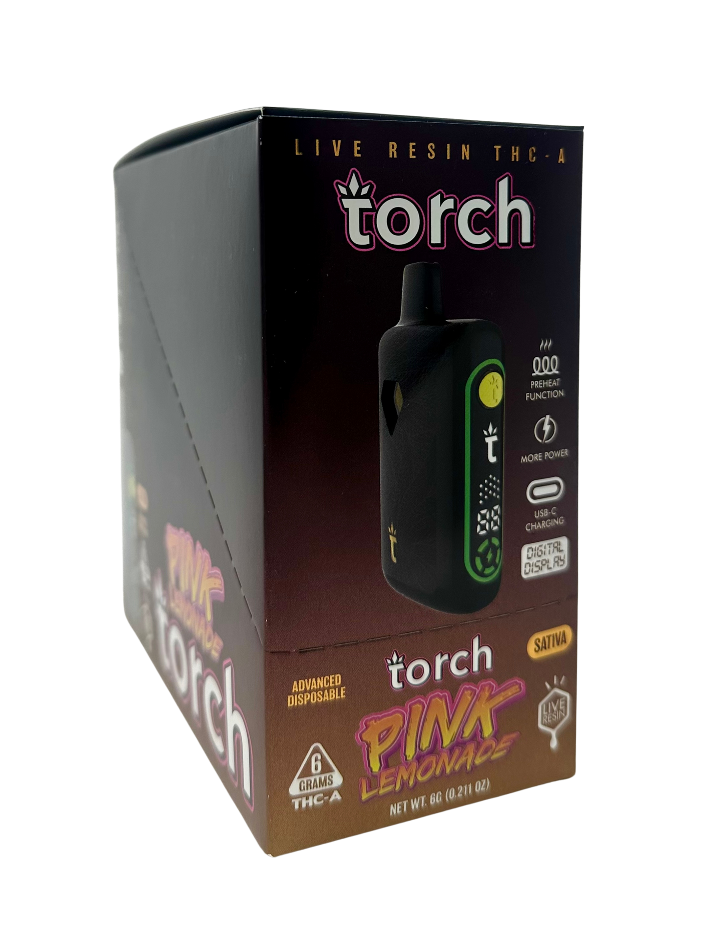 Torch 6g Pulse THC-A Live Resin Pink Lemonade(Sat)