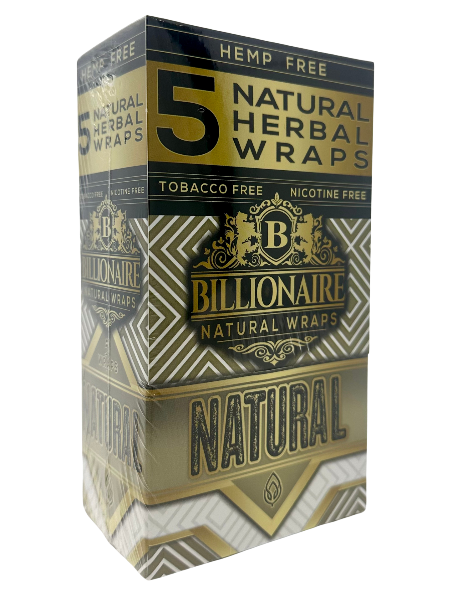 Billionaire Hemp Free Herbal Wrap 5pk Natural