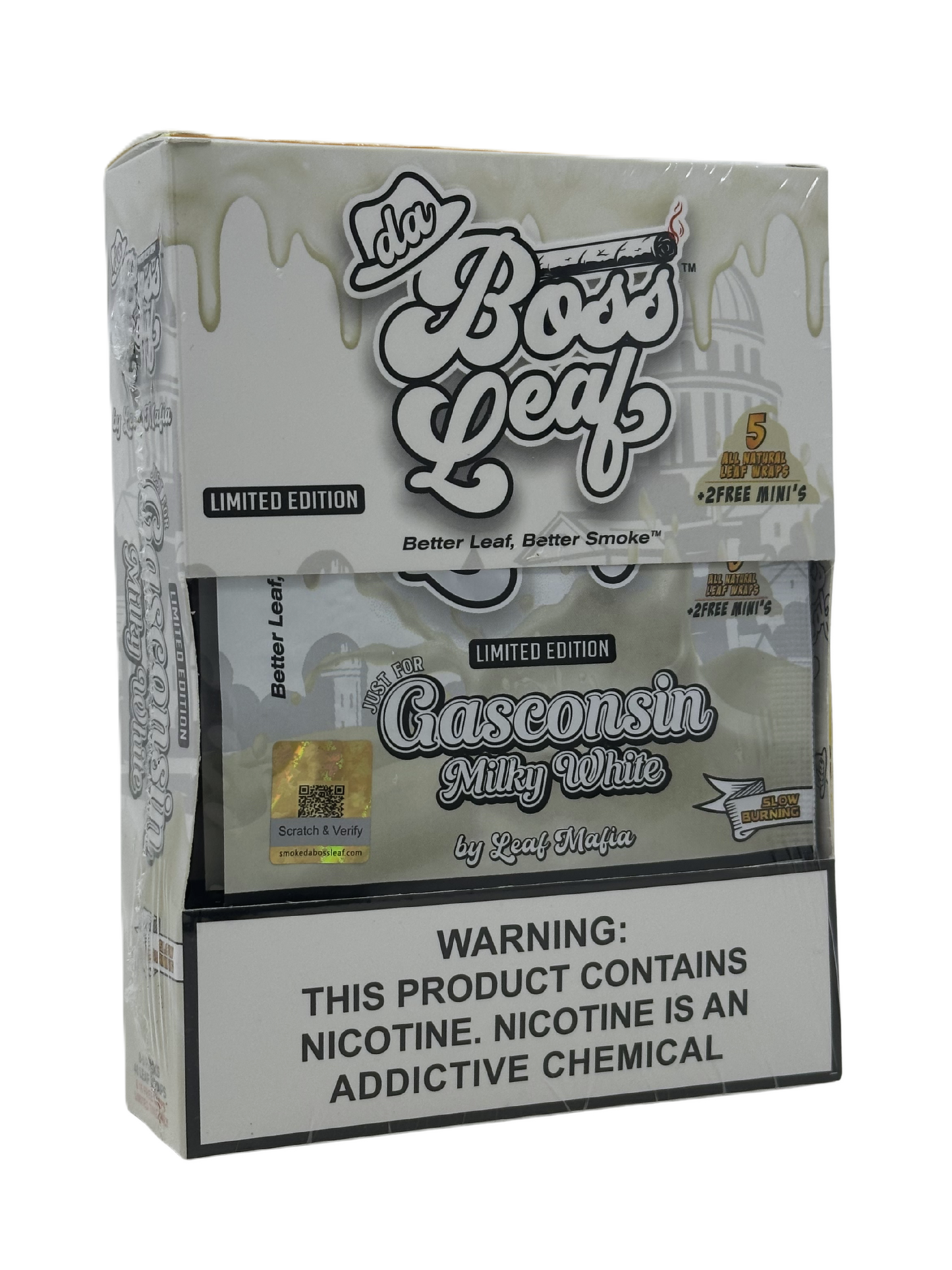 da Boss Leaf Gasconsin Milky White Wraps Limited Edition*