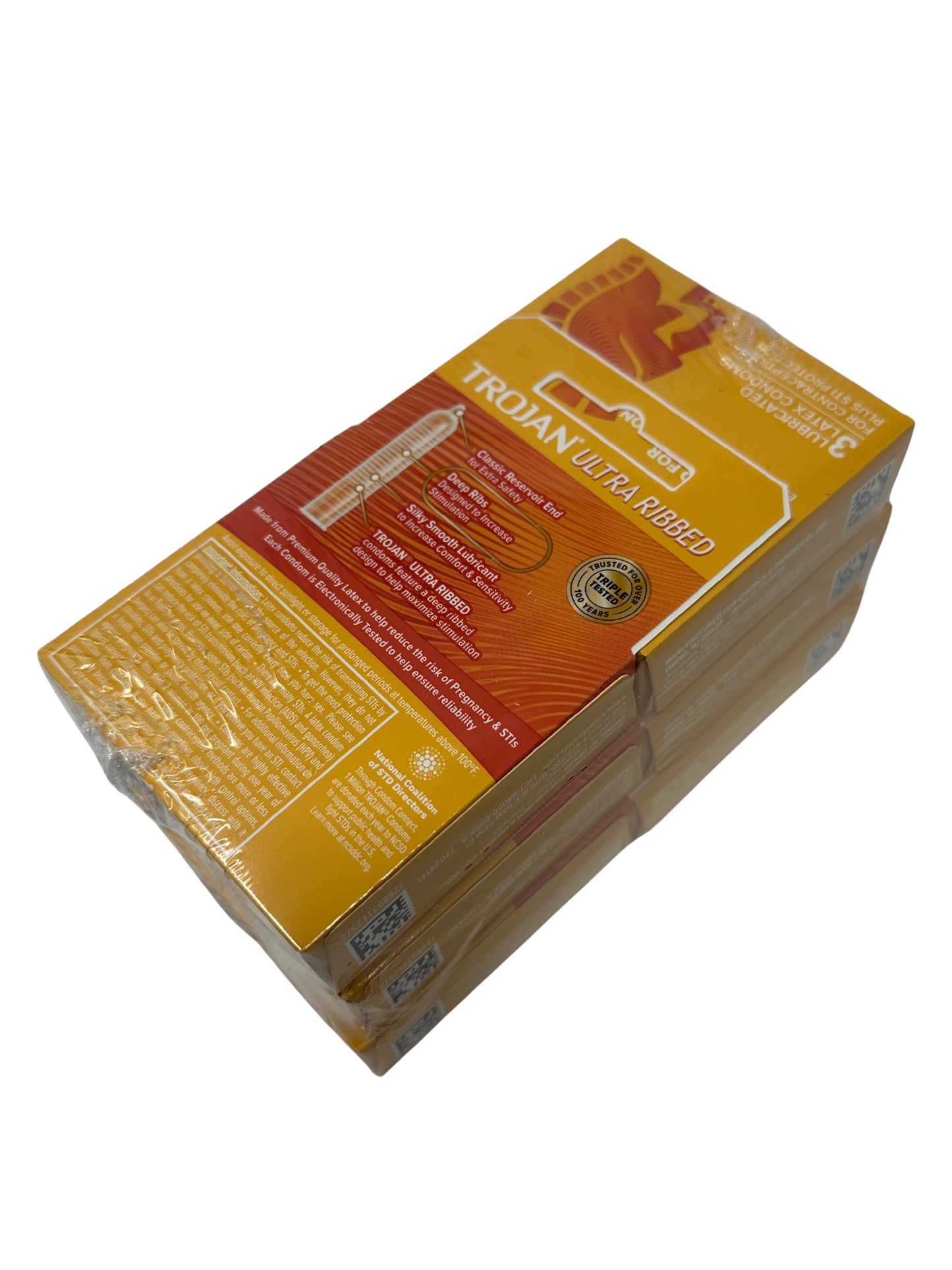 Trojan Ribbed 3pk