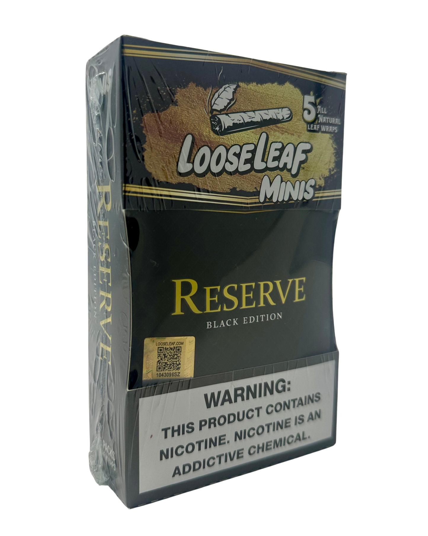 LooseLeaf Minis All Nat 5pk Wraps Reserve Black Edition