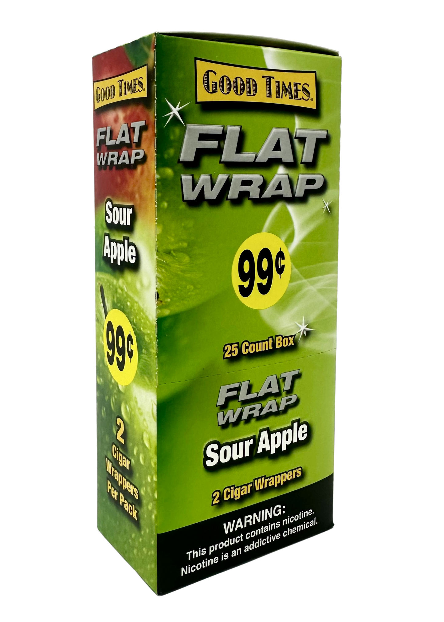 GT Sour Apple 2/.99 Flat Wrap