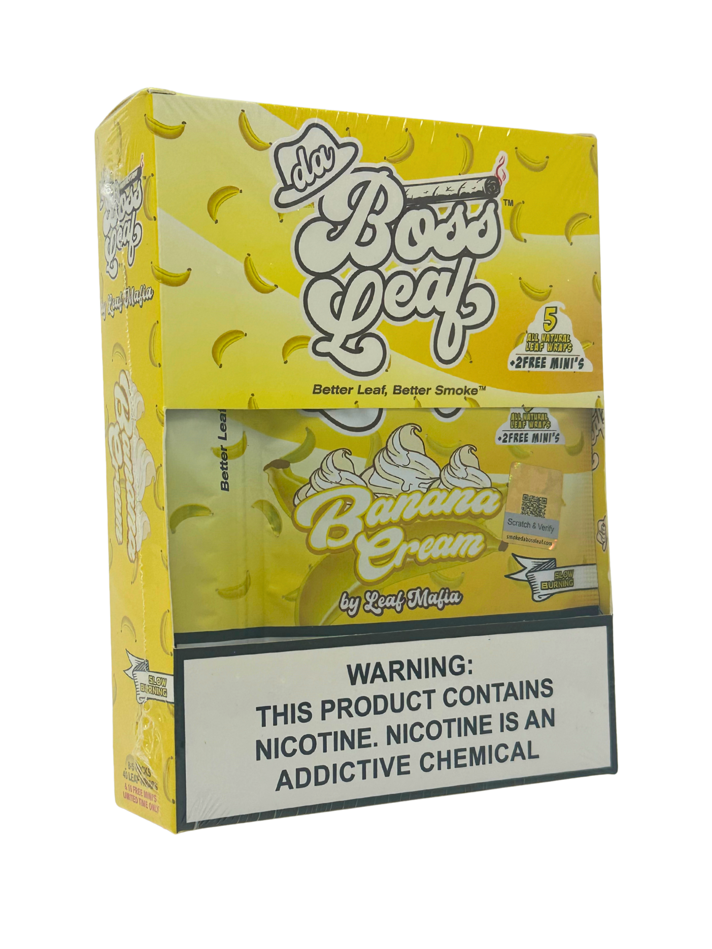 da Boss Leaf Banana Cream 7pk Wraps