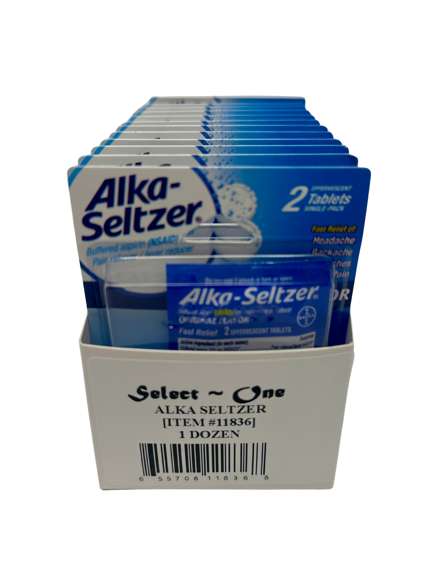 Alka Seltzer Single Blister Back