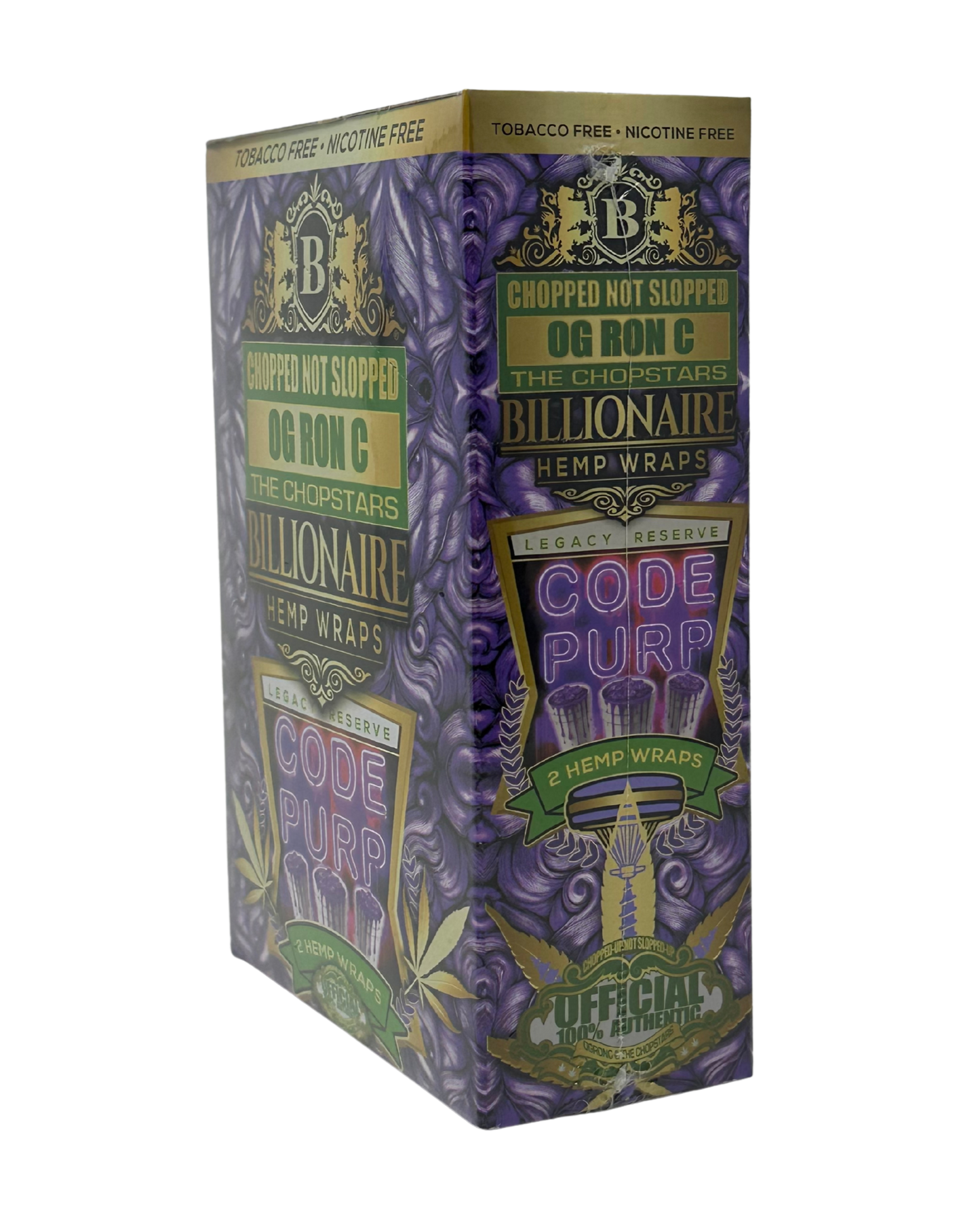 Billionaire OG Ron C Code Purp Hemp Wrap 2pk