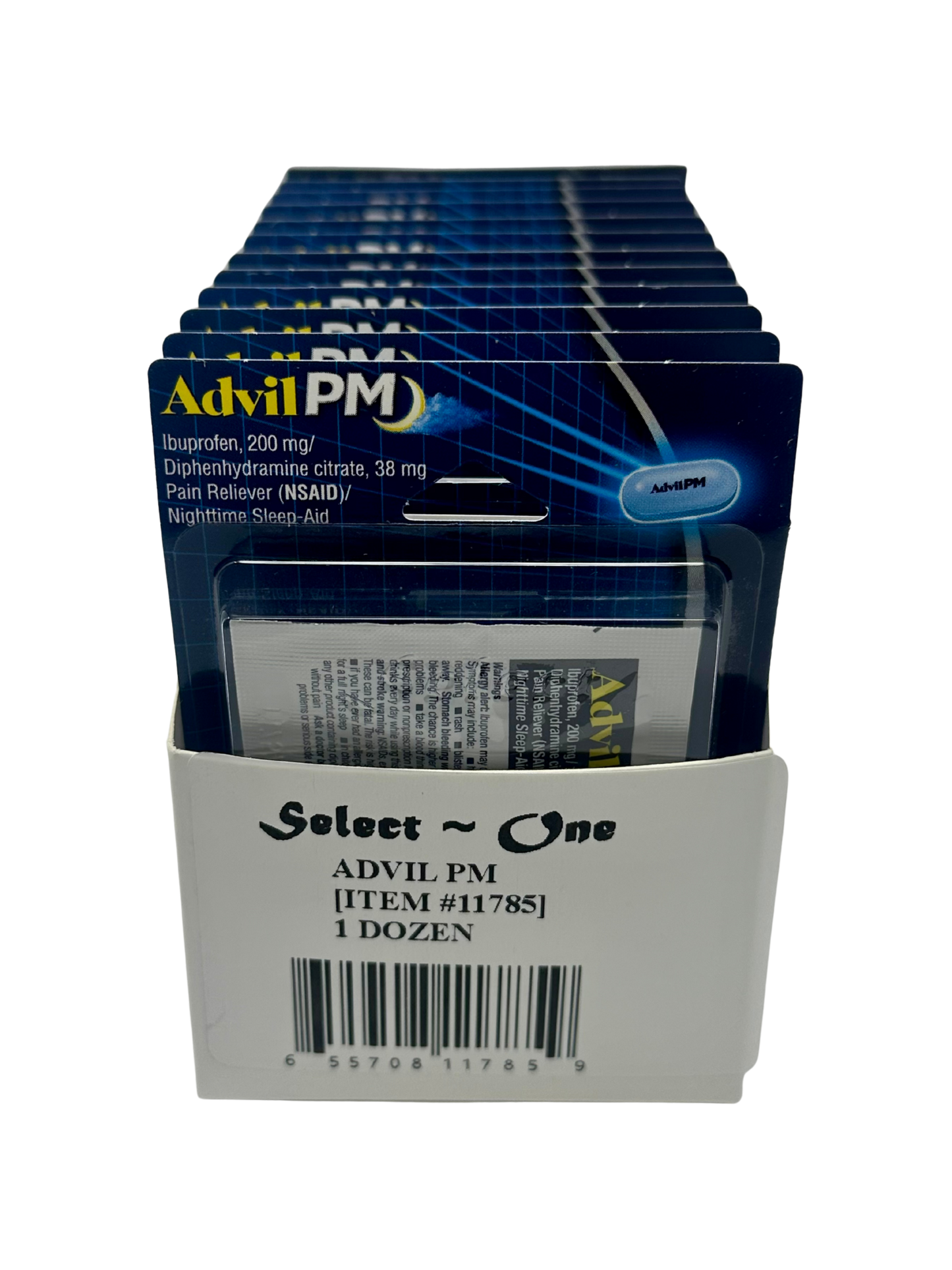 Advil PM Single Blister Back