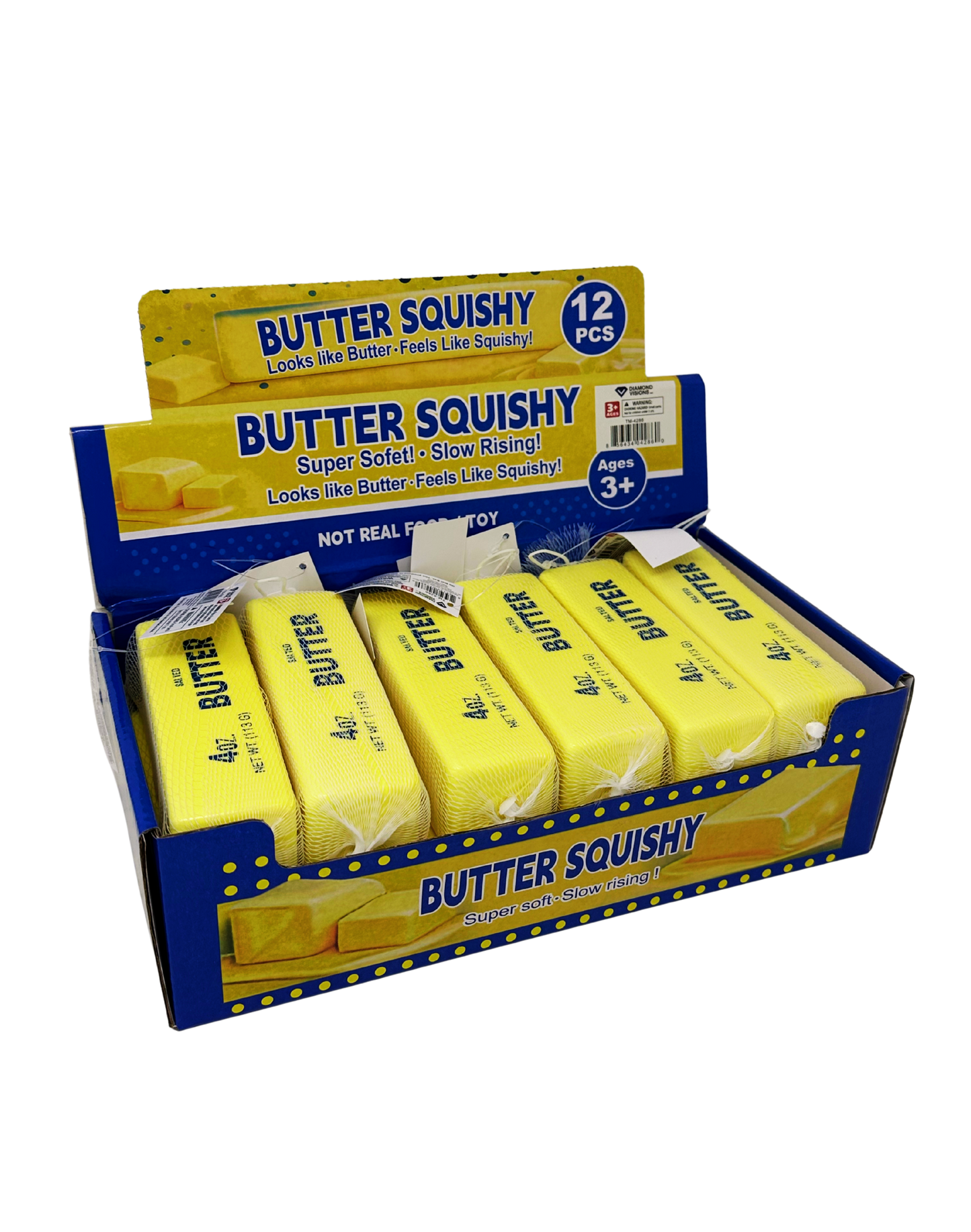 Butter Squishy 12ct Display (Scented)