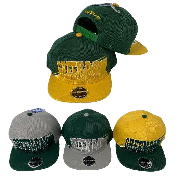 Green Bay Diagonal Split Color Front Snapback