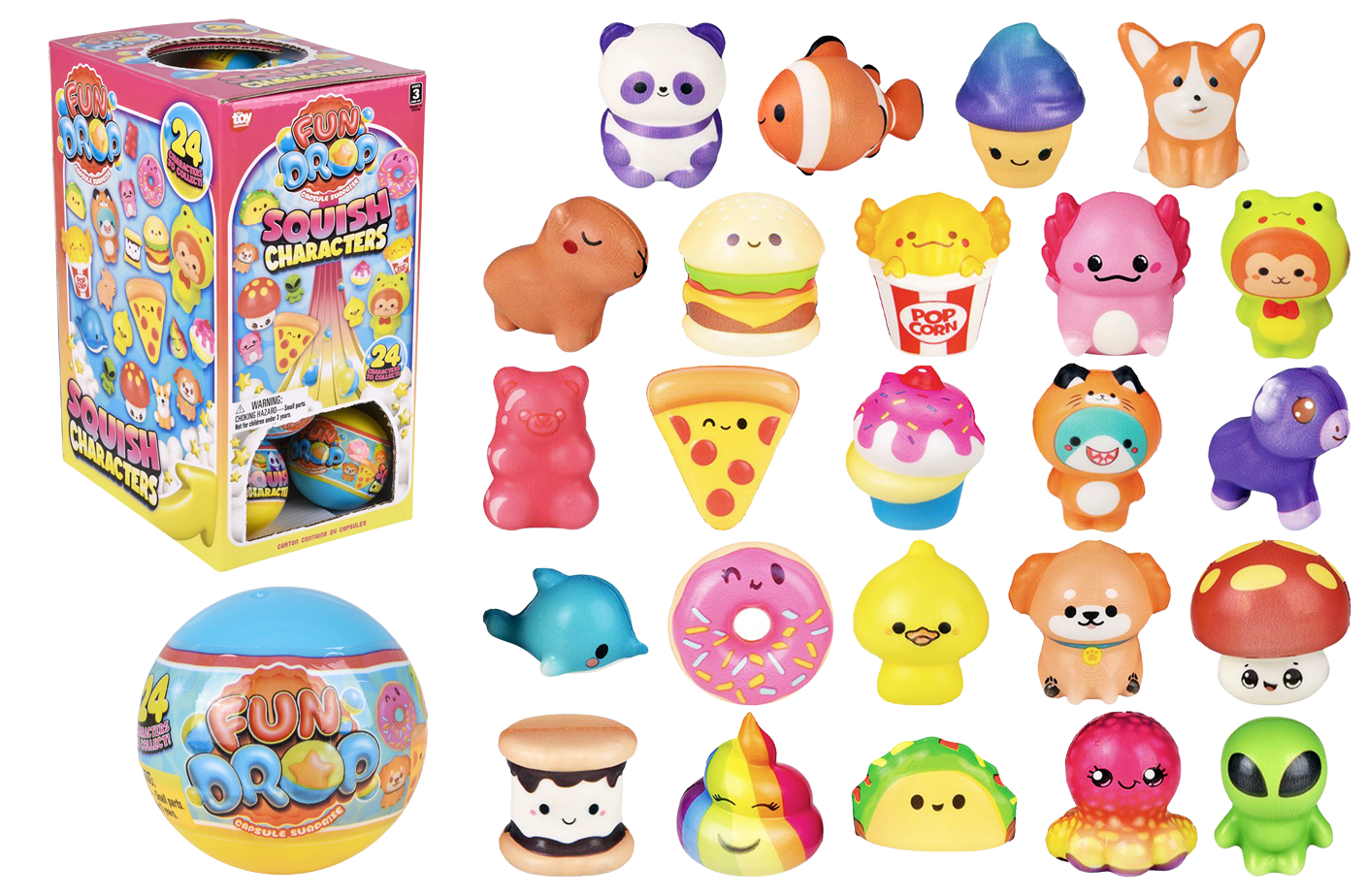 Mystery 2" Squishy 24ct Display (Capsule)