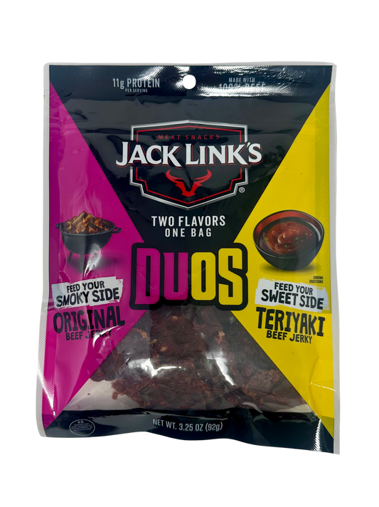 J.L. Lg Duos Orig/Teri Jerky Bag 3.25oz