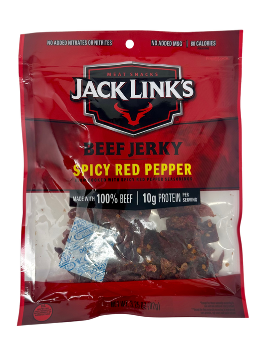 J.L. Lg Spicy Red Pepper Jerky Bag 3.25oz