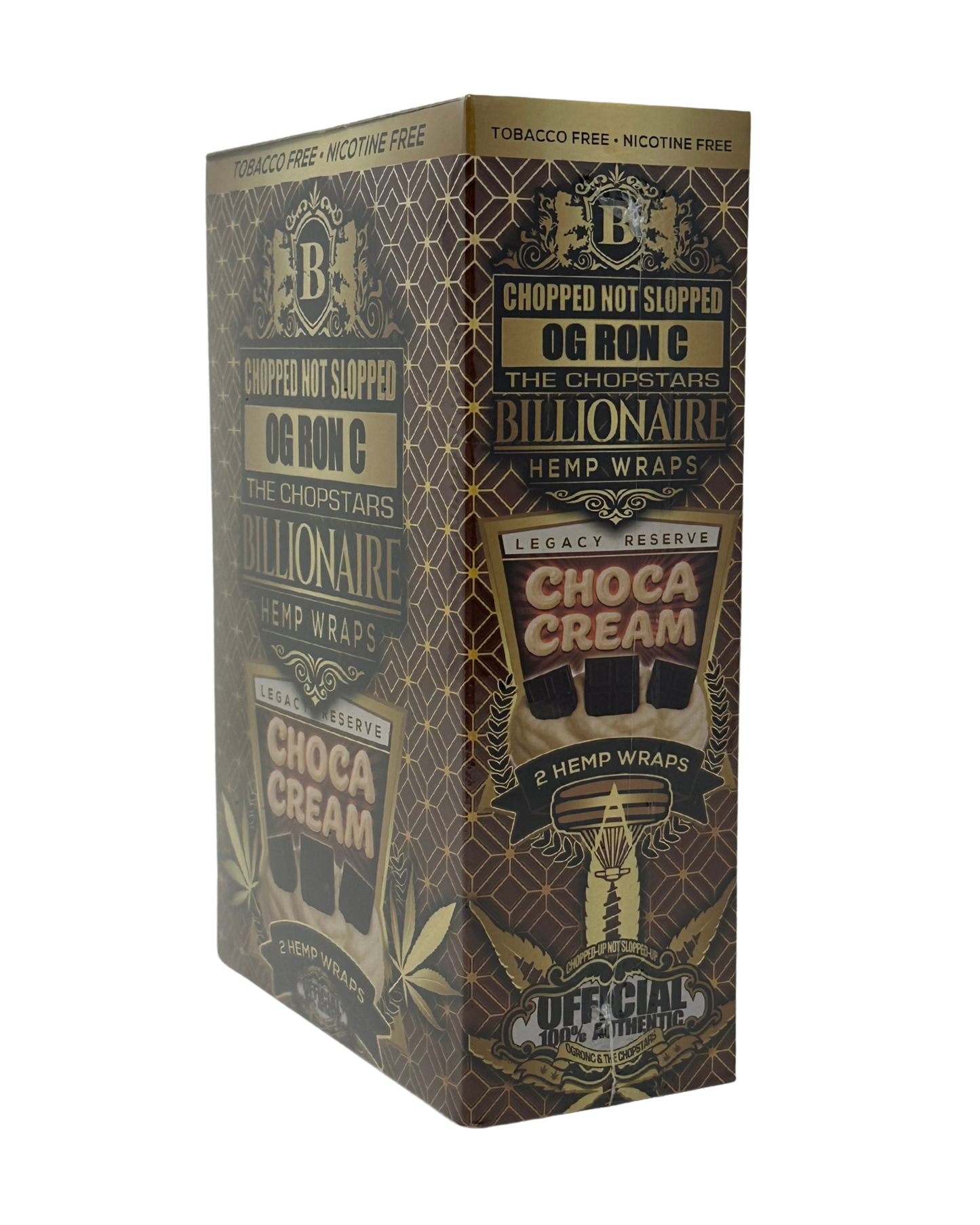 Billionaire OG Ron C Choca Cream Hemp Wrap 2pk