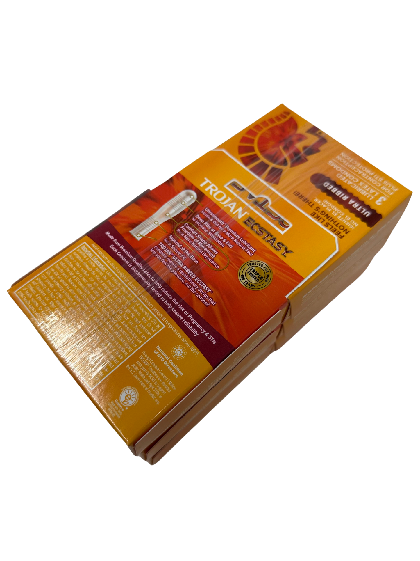 Trojan Ultra Ribbed Ecstasy 3pk