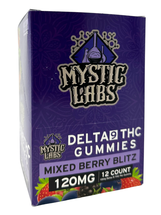 M.L. 120mg 12pk Berry Blitz D9 Gummies