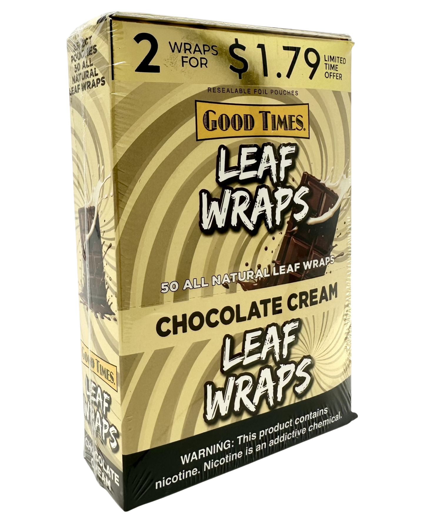 GT Leaf Wraps Chocolate Cream 2/1.79 Wrap