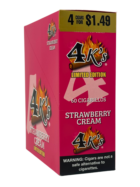 GT 4K Strawberry Cream Cigarillos 4/1.49 Box