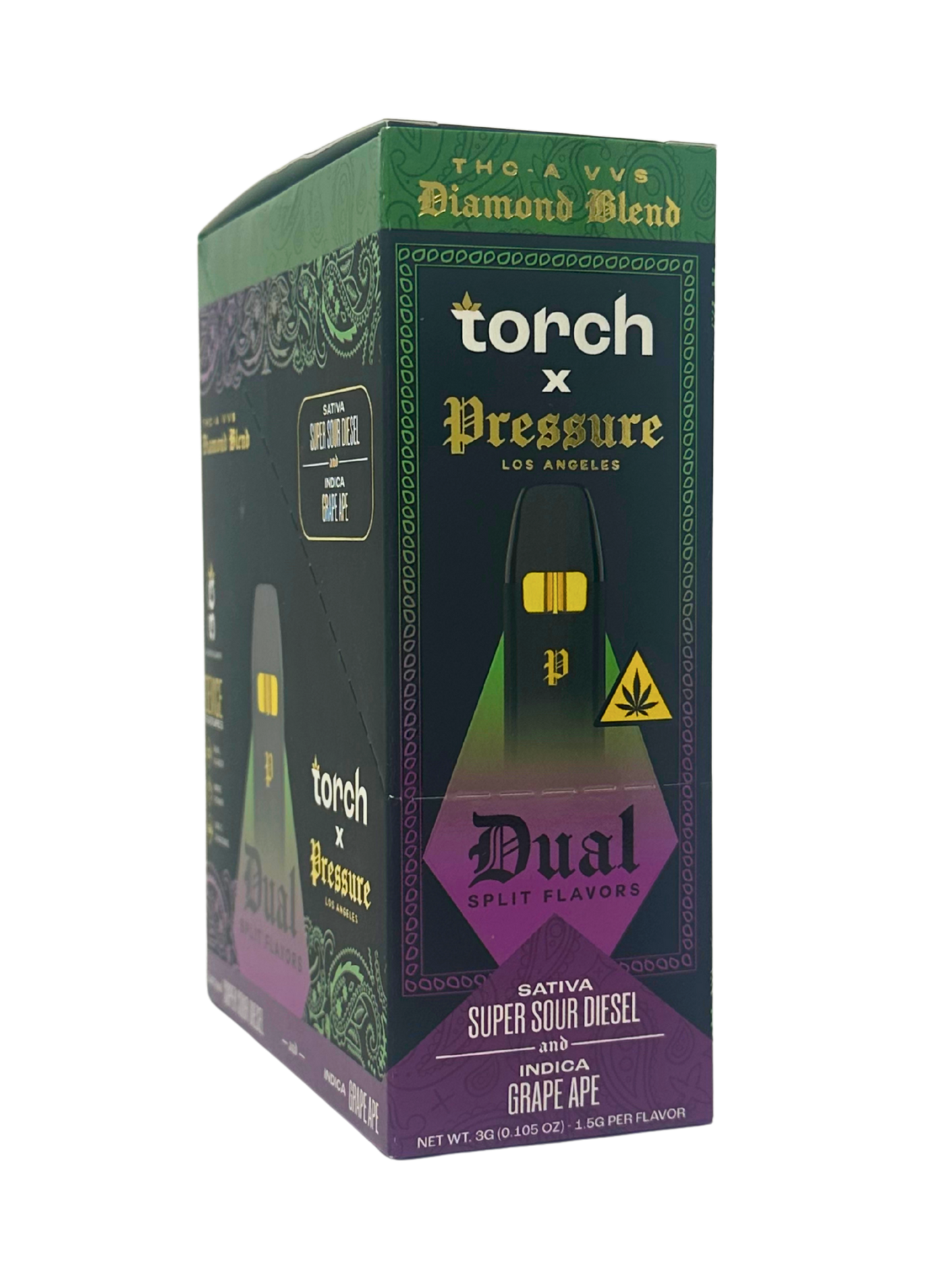 Torch x Dual Pressure 3g Super Sour Diesel(S)/Grape Ape(I)