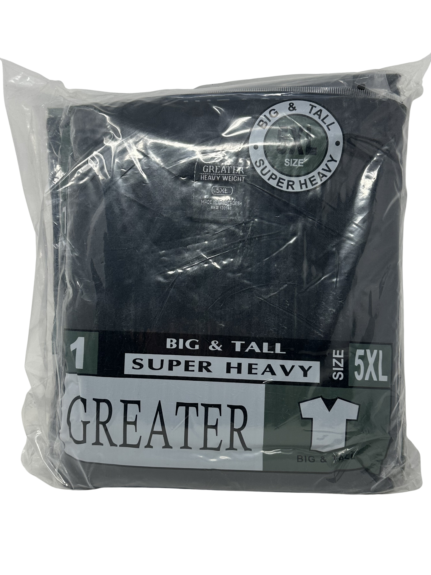 5X Black V-Neck Shirt