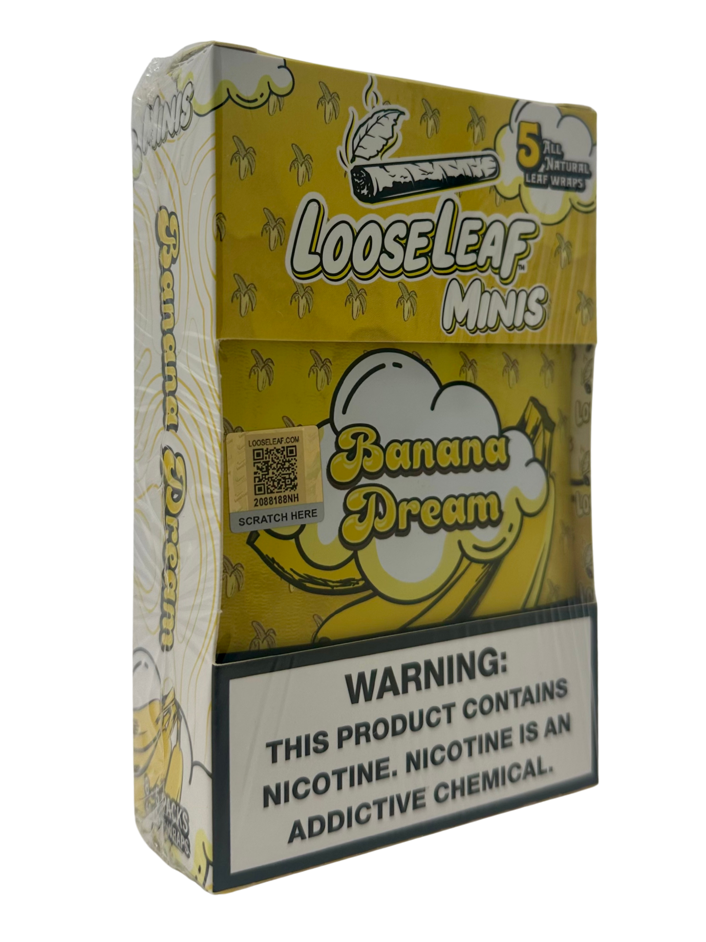 LooseLeaf Minis All Nat 5pk Wraps Banana Dream
