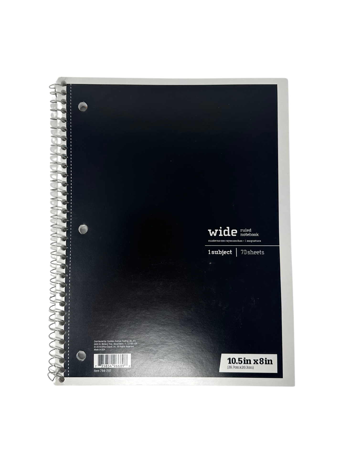 8.5x11 Spiral Notebook