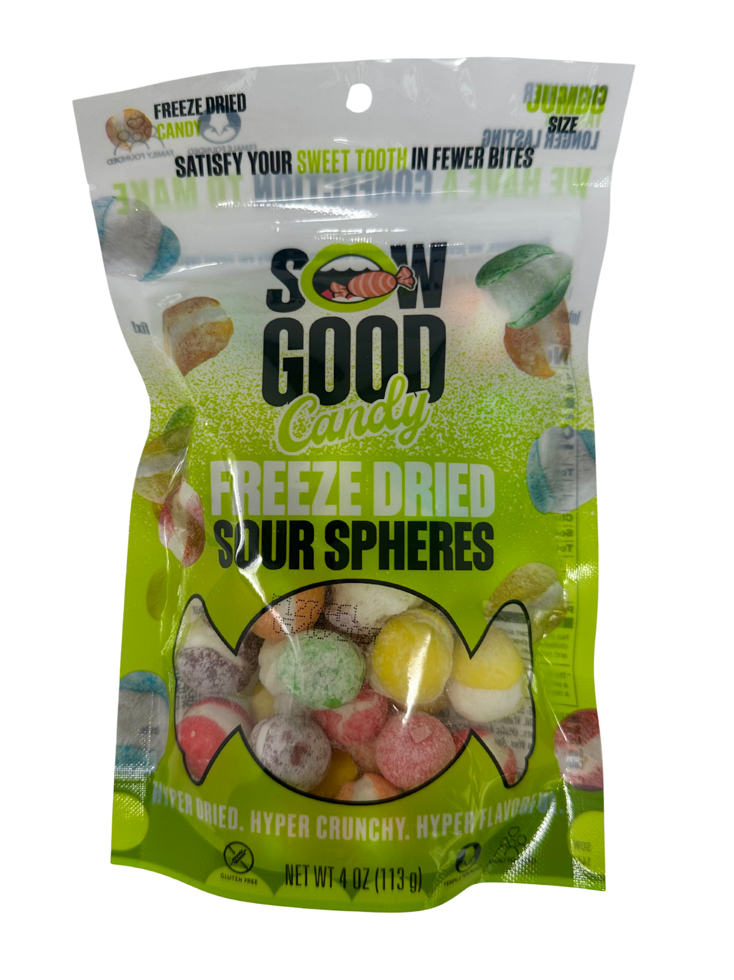 Sour Spheres Freeze Dried Candy 4oz