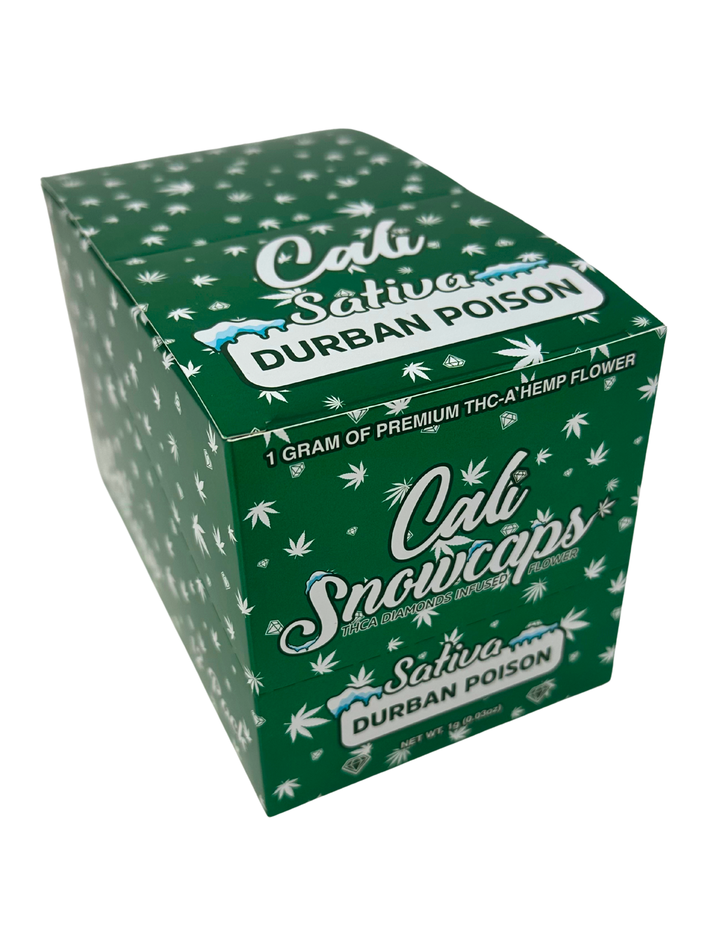 Cali SnowCaps Durban Poison THC-A Hemp Flower 1gram
