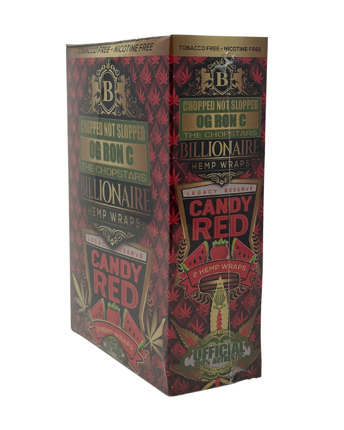 Billionaire OG Ron C Candy Red Hemp Wrap 2pk