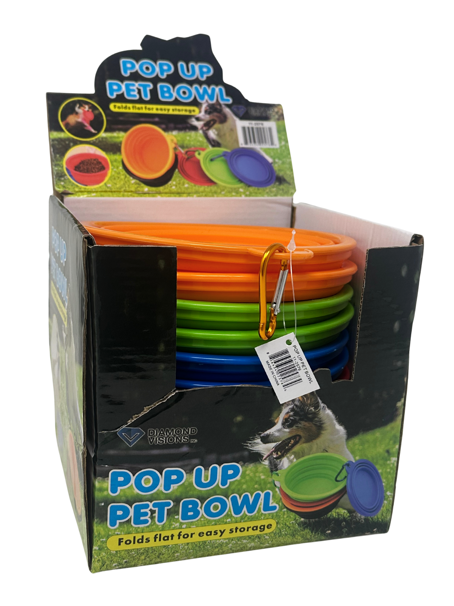 Pop-Up Silicone Pet Bowl 6" Large