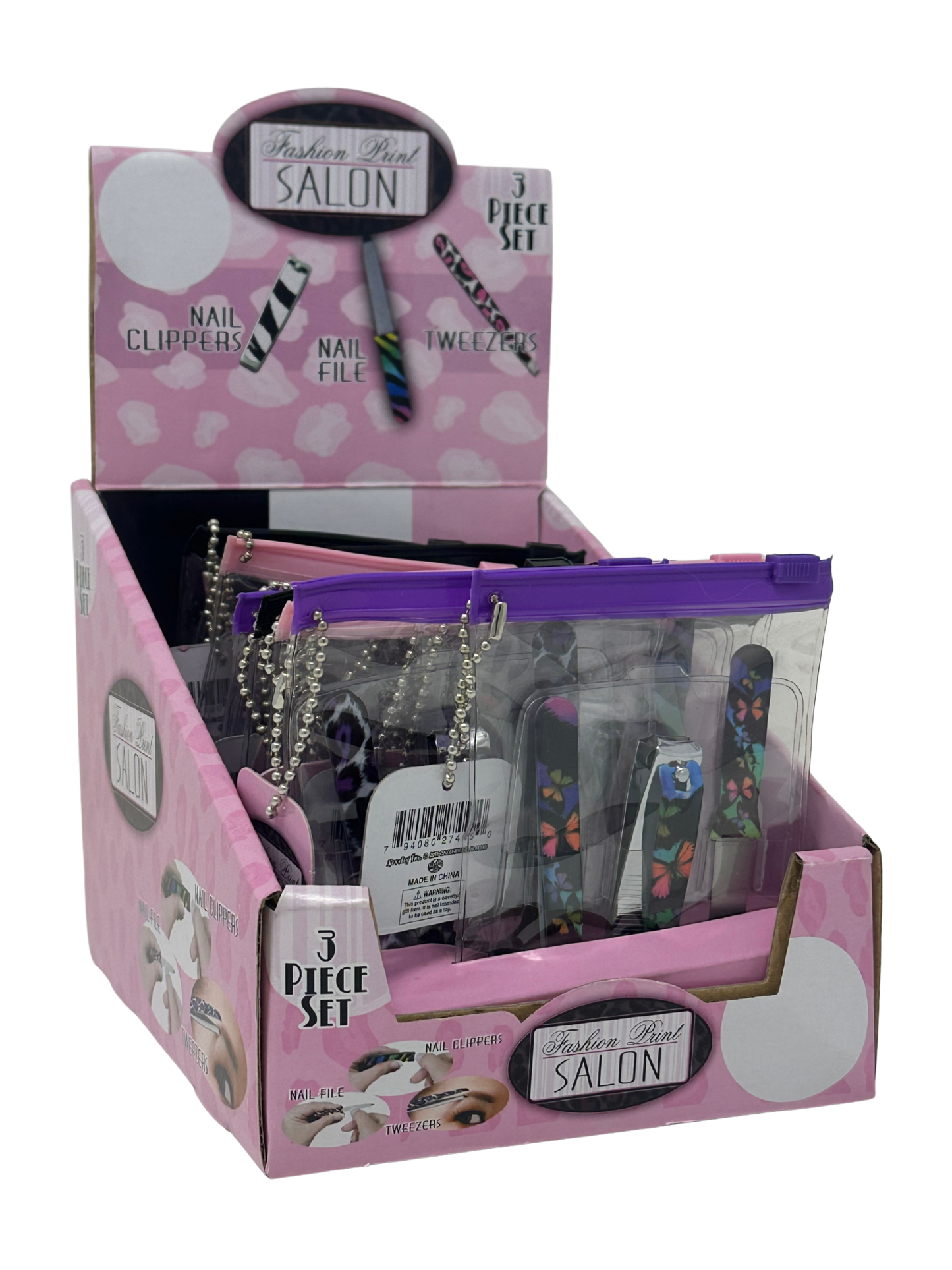 3 Piece Fashion Print Salon Set