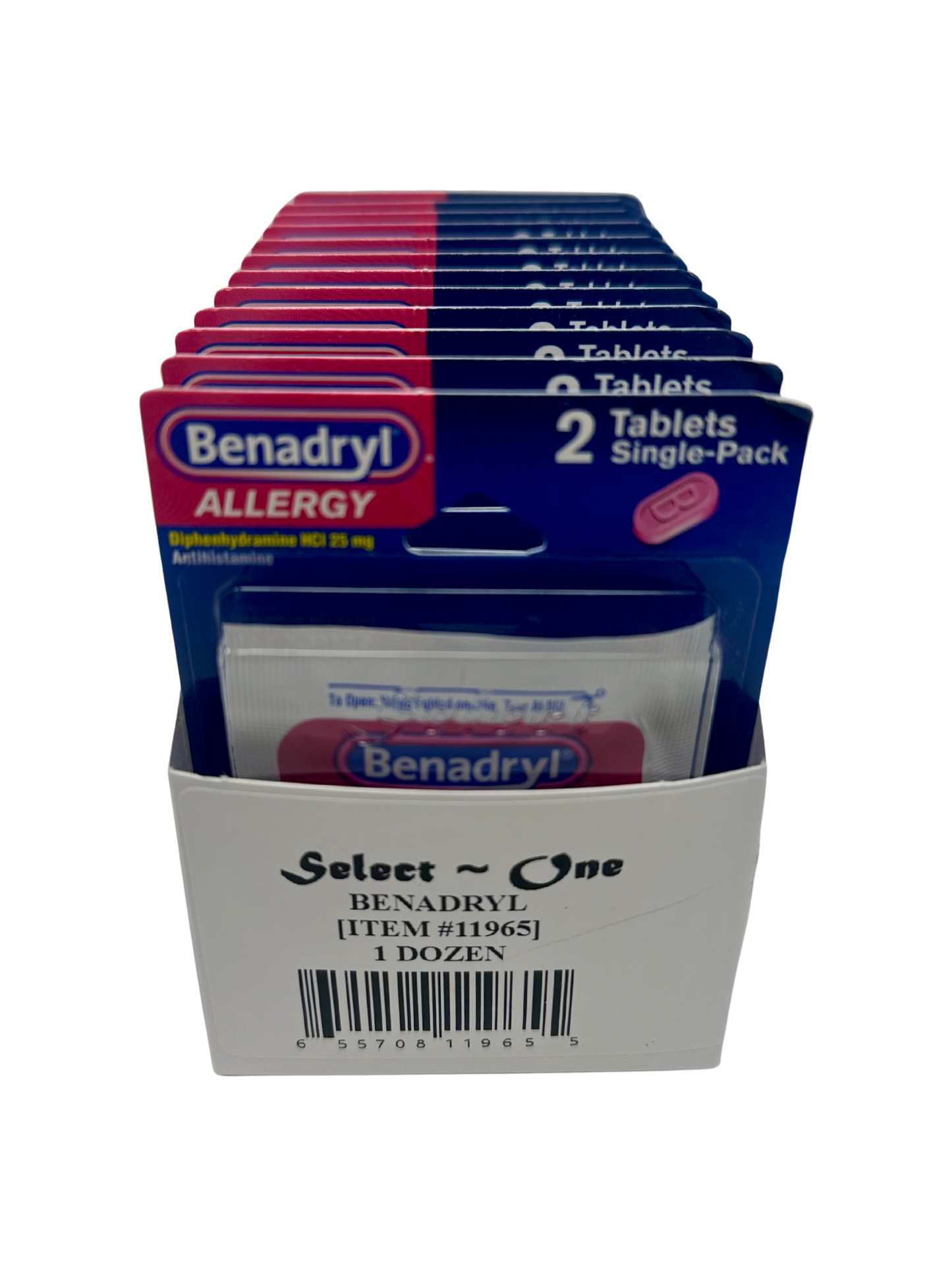 Benadryl Single Blister Back