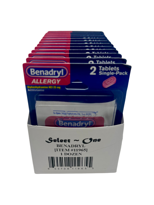 Benadryl Single Blister Back