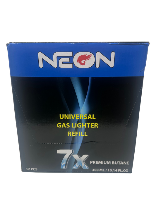 7X 300ml Neon Butane