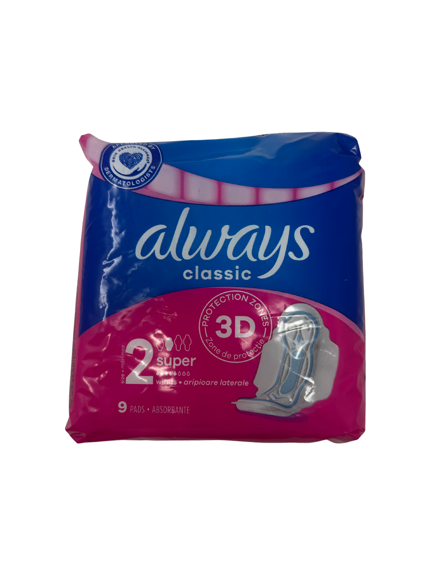Always Classic Size 2 Maxi Pads 9ct