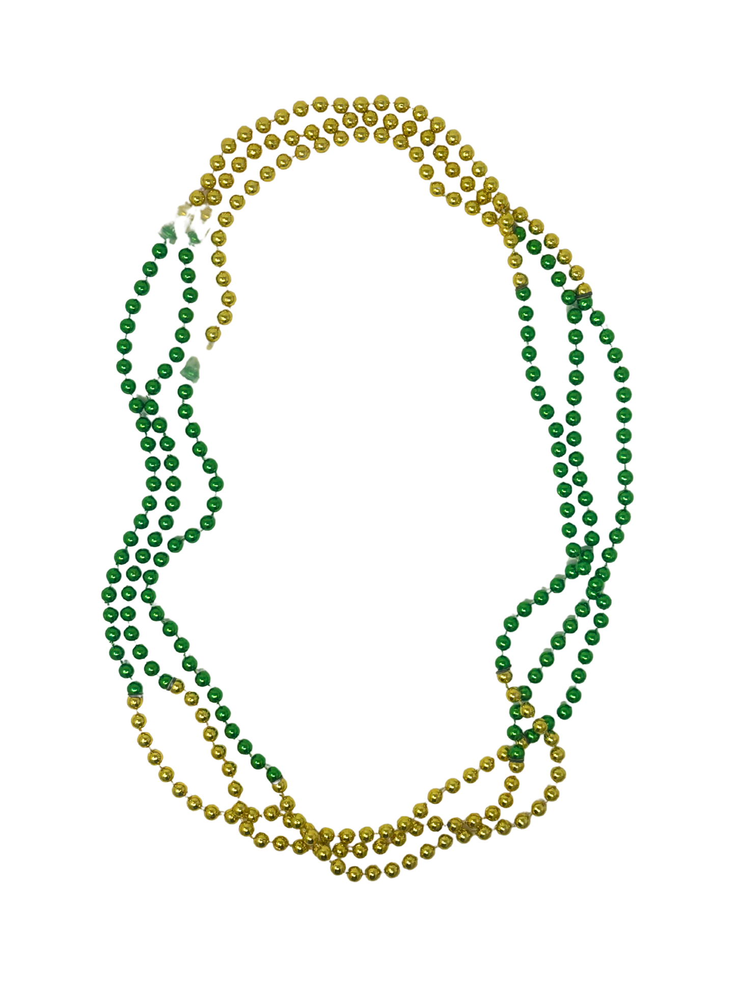 St Patricks day Metallic beaded necklaces 48ct