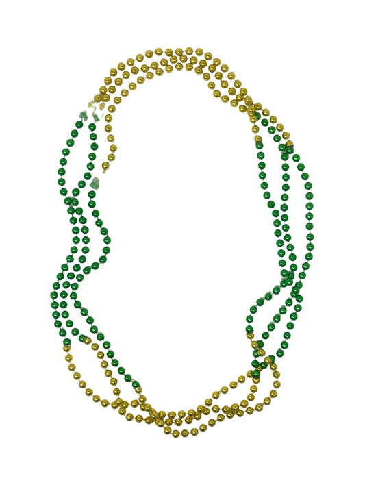 St Patricks day Metallic beaded necklaces 48ct