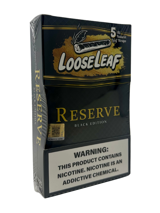 LooseLeaf All Nat 5pk Wraps Reserve Black Ed