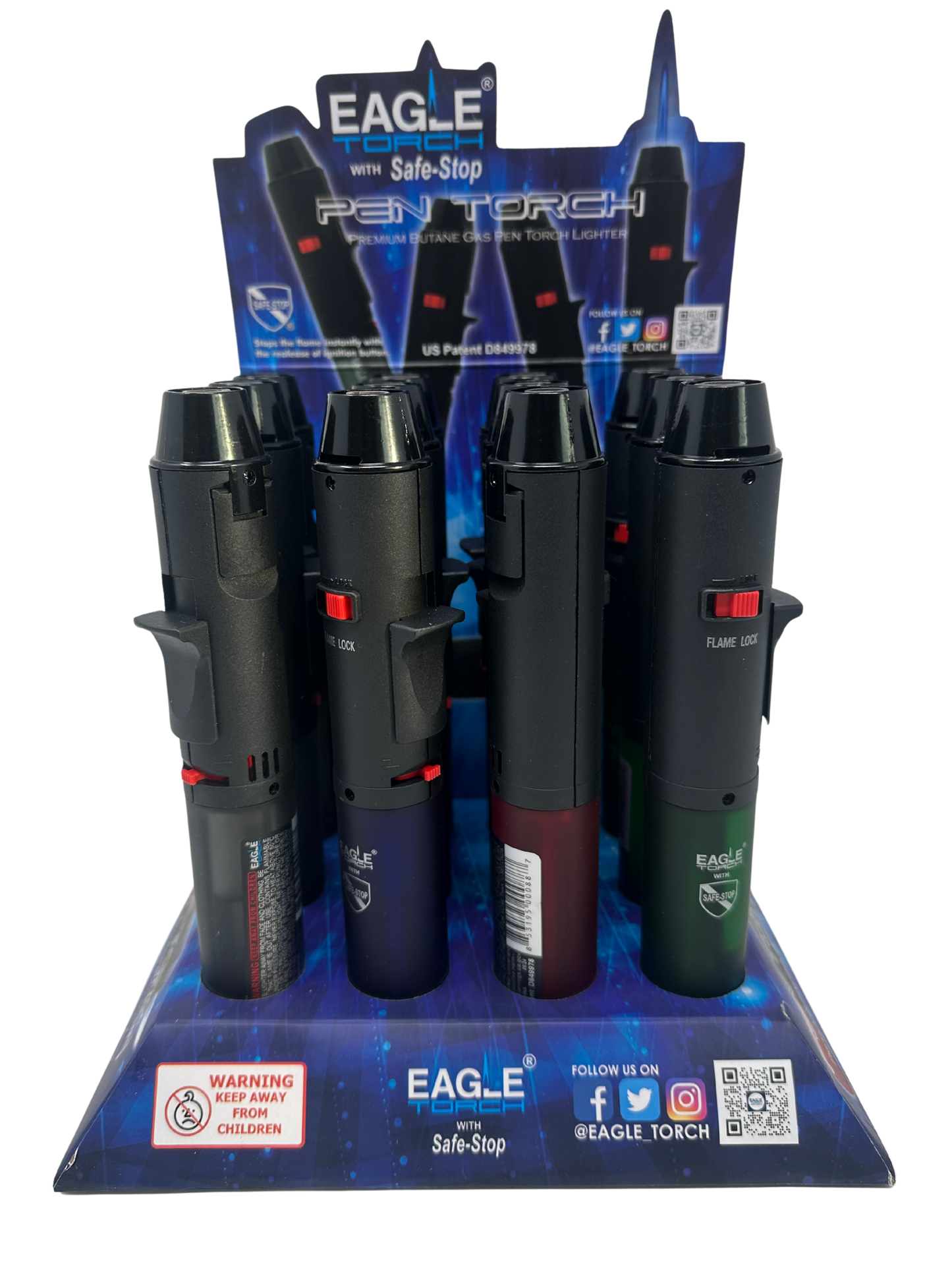 Eagle 7" Plain Pen Torch