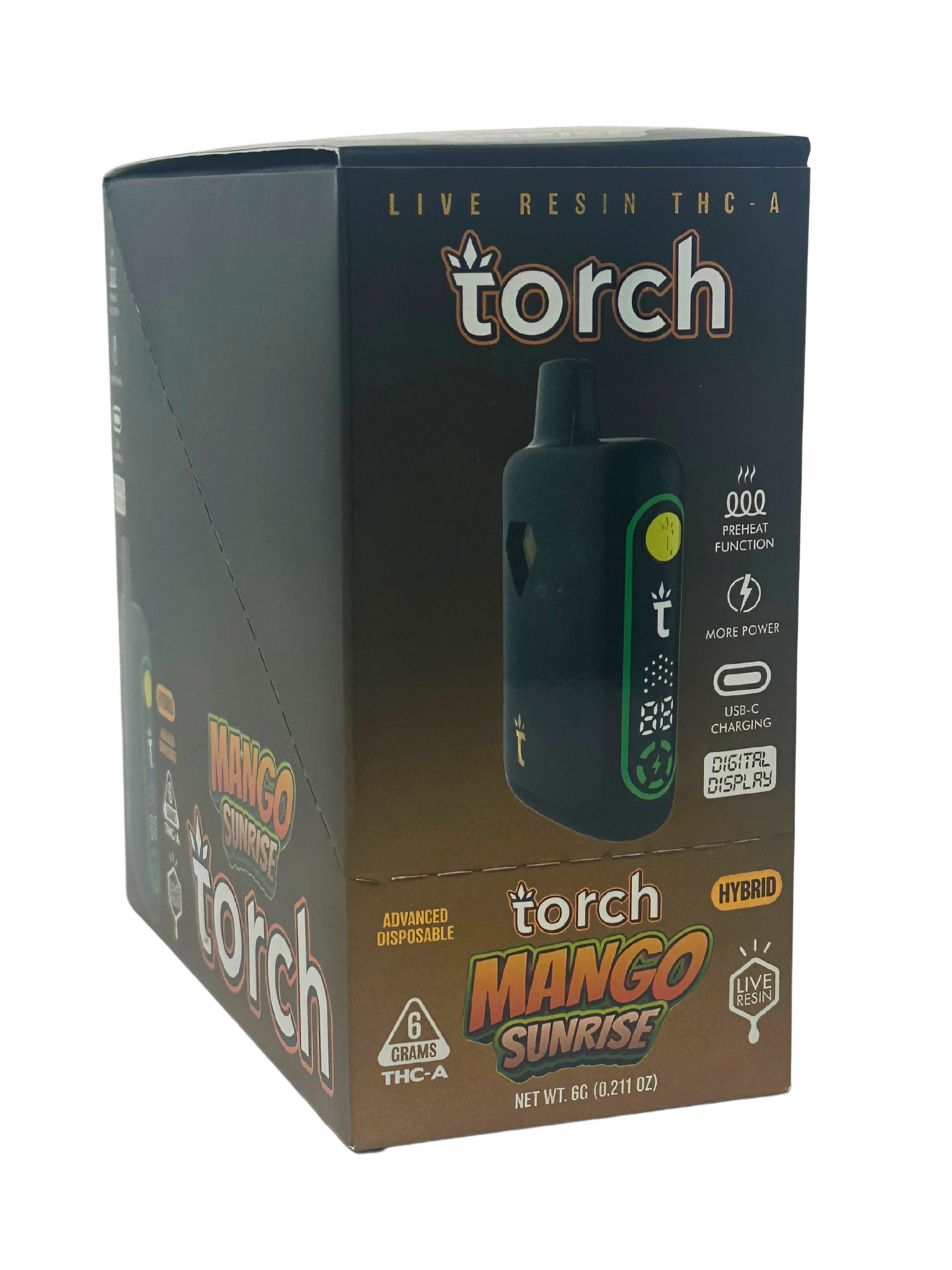 Torch 6g Pulse THC-A Live Resin Mango Sunrise (Hyb)