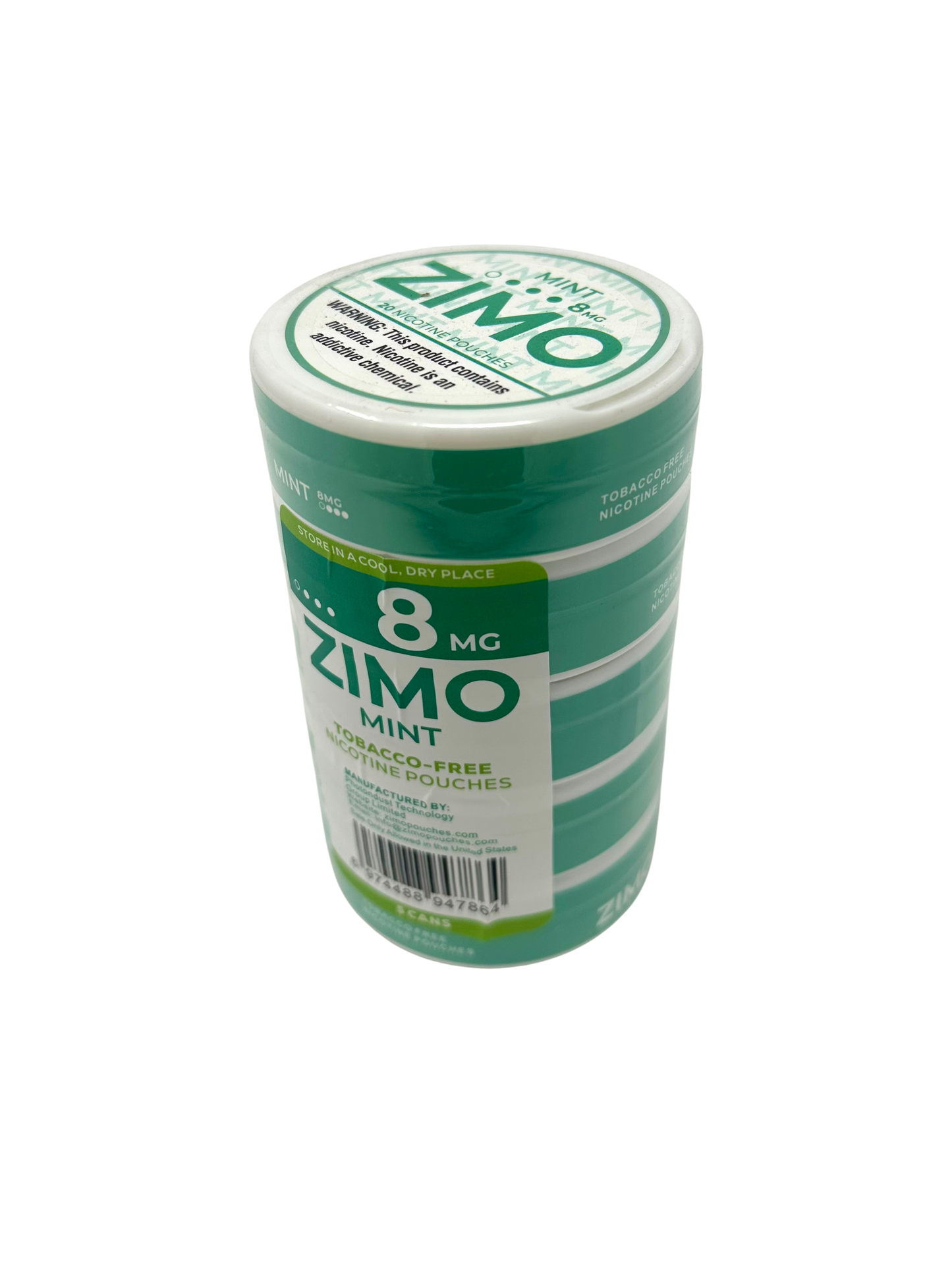 ZIMO Nicotine Pouches 8mg Mint