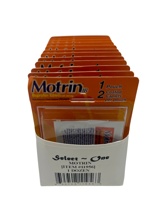 Motrin Single Blister Back