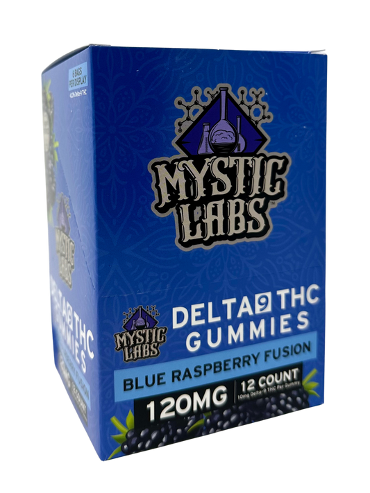 M.L. 120mg 12pk Blue Raspberry D9 Gummies