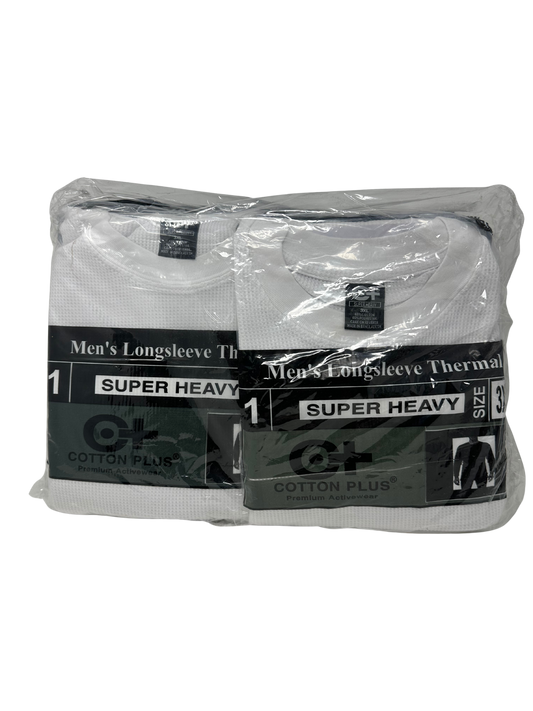 3X Thermal White Long Sleeve