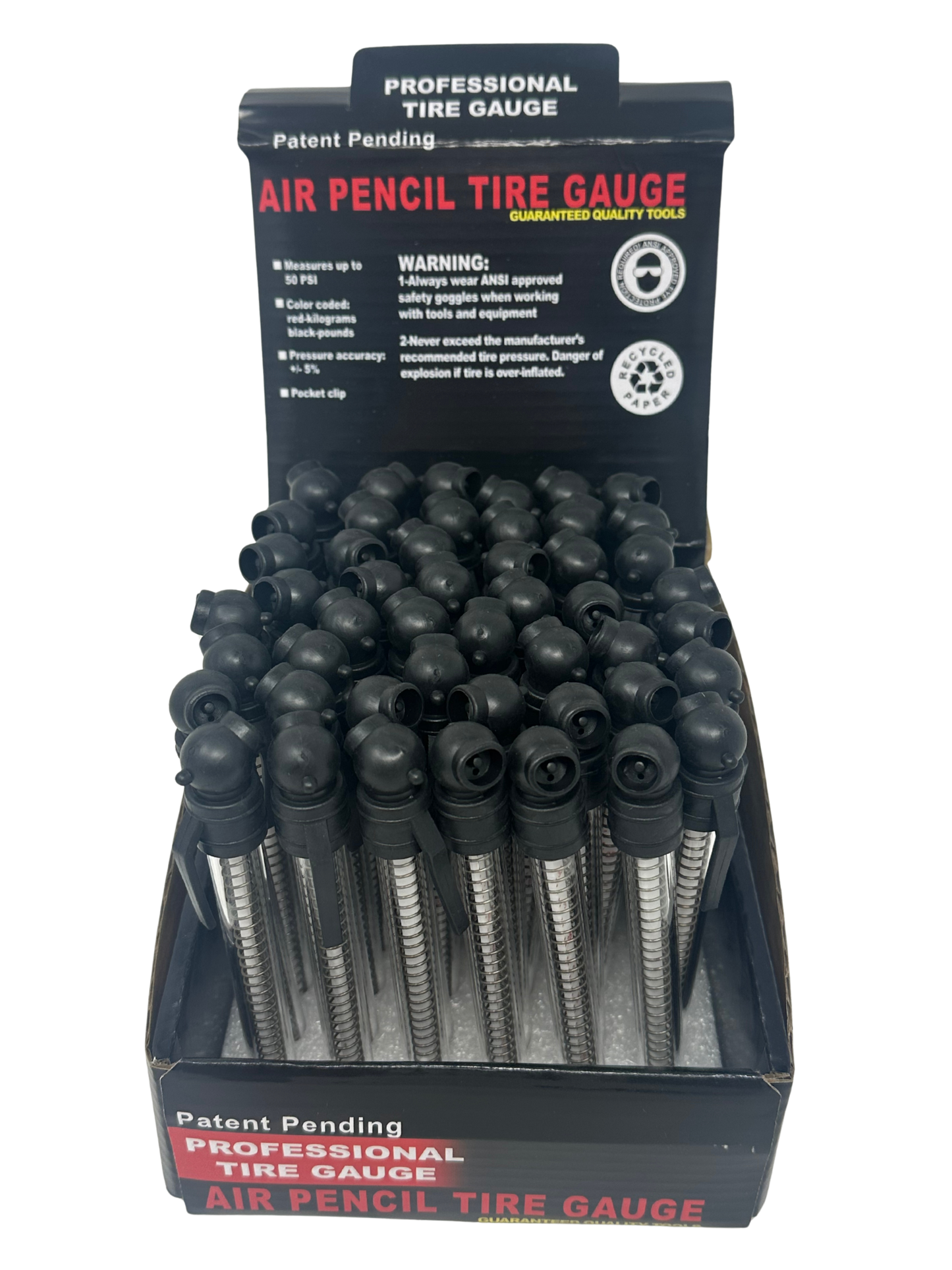Air Pencil 50 PSI Tire Gauge Display
