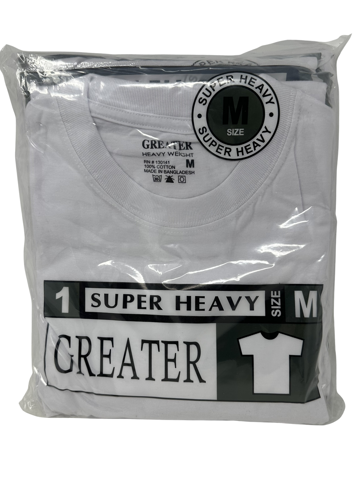 Med White R-Neck Shirt