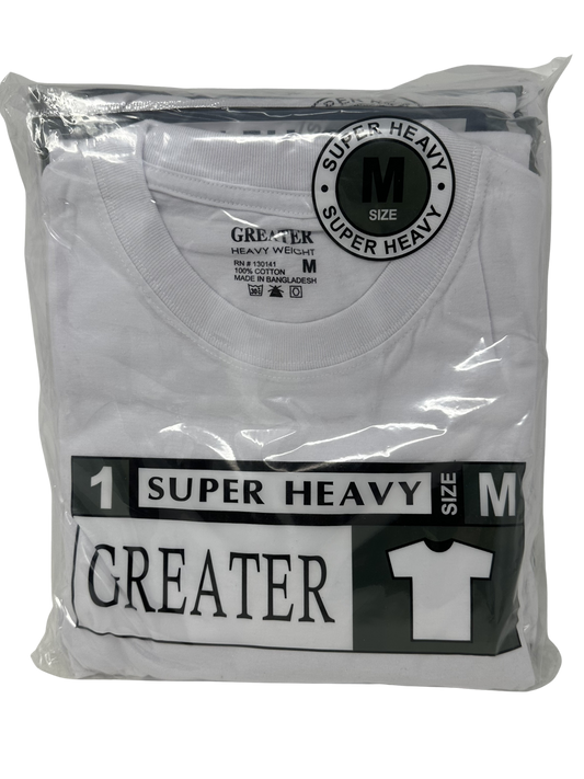 Med White R-Neck Shirt