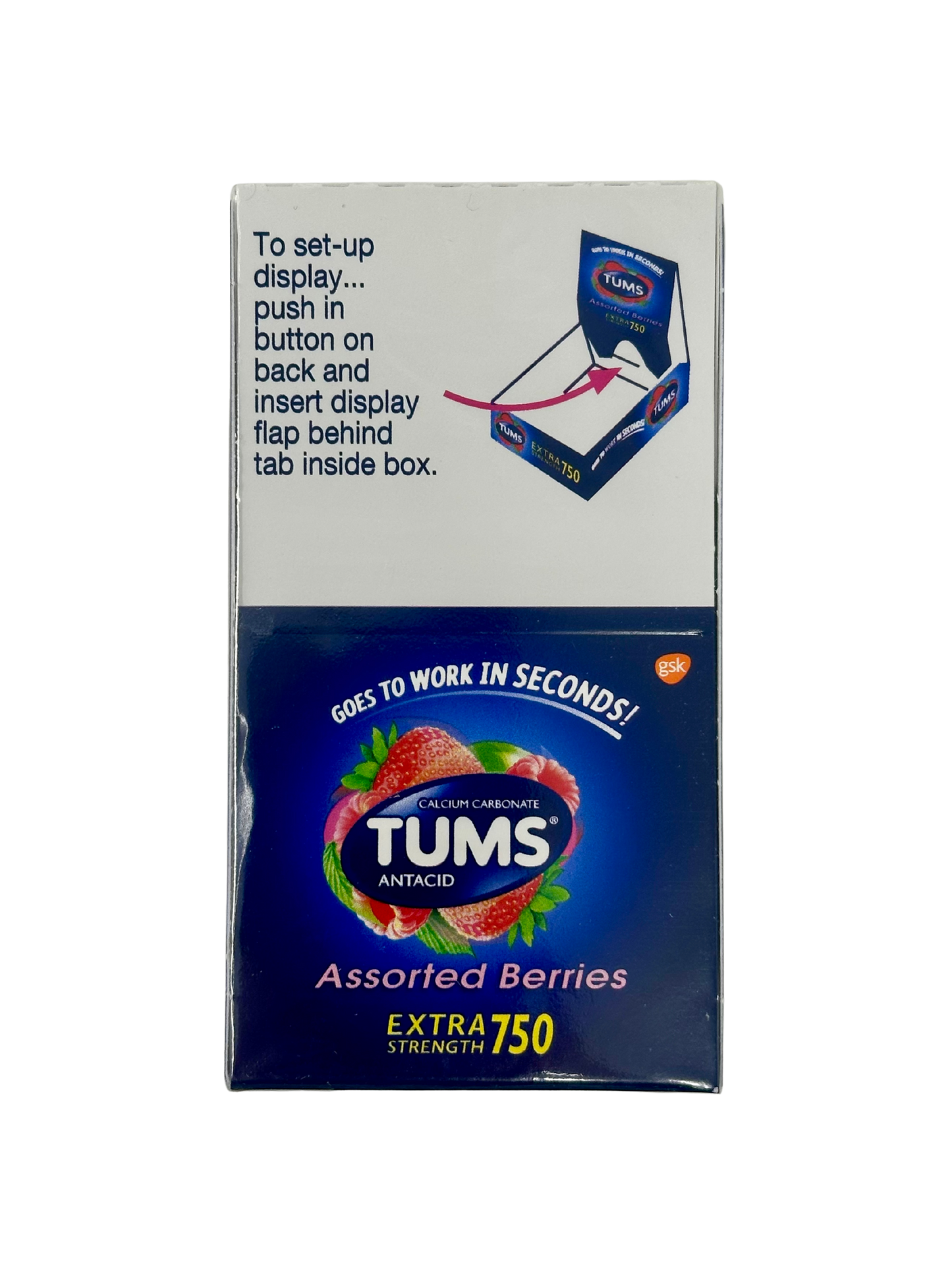 Tums Extra 750 Asst Berries